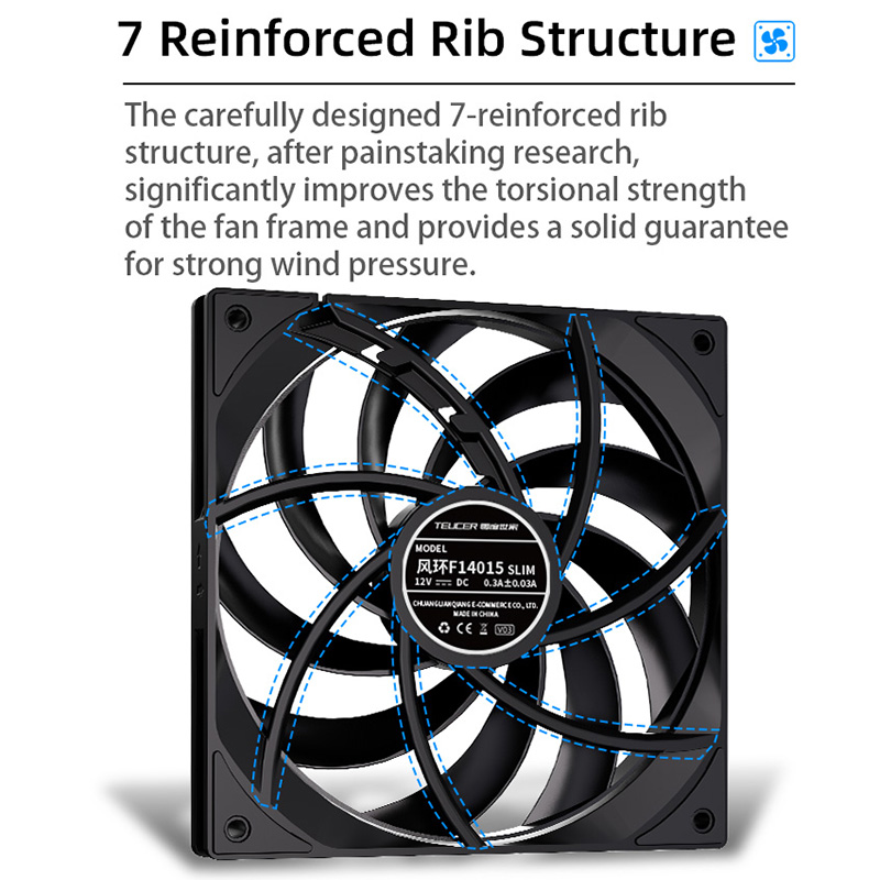 TEUCER F14015 SLIM 140mm PWM S - Pc Chassis recension och pris