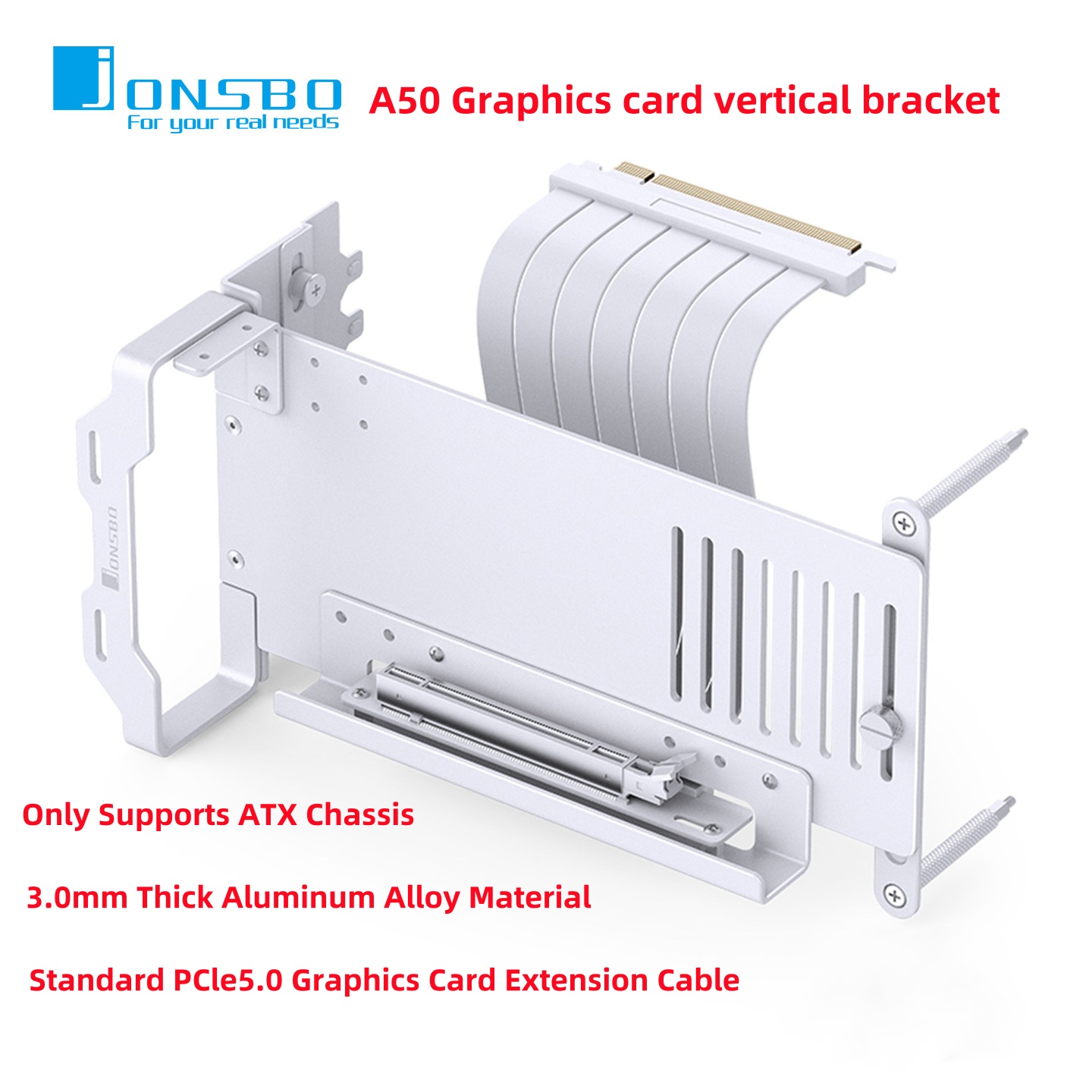 JONSBO A50 Aluminum GPU Vertic - Atx Case recension och pris