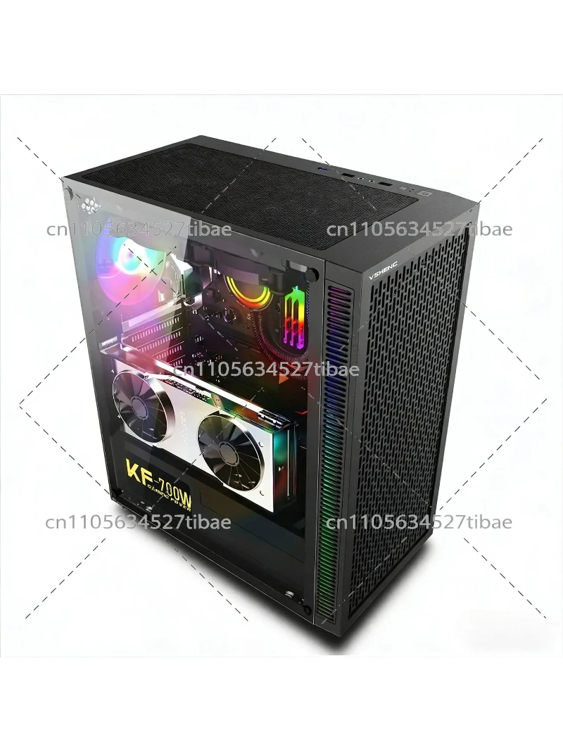 Black E-ATX Computer Case with - Atx Case recension och pris